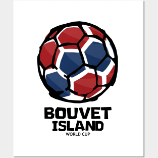 Bouvet Island Football Country Flag Posters and Art